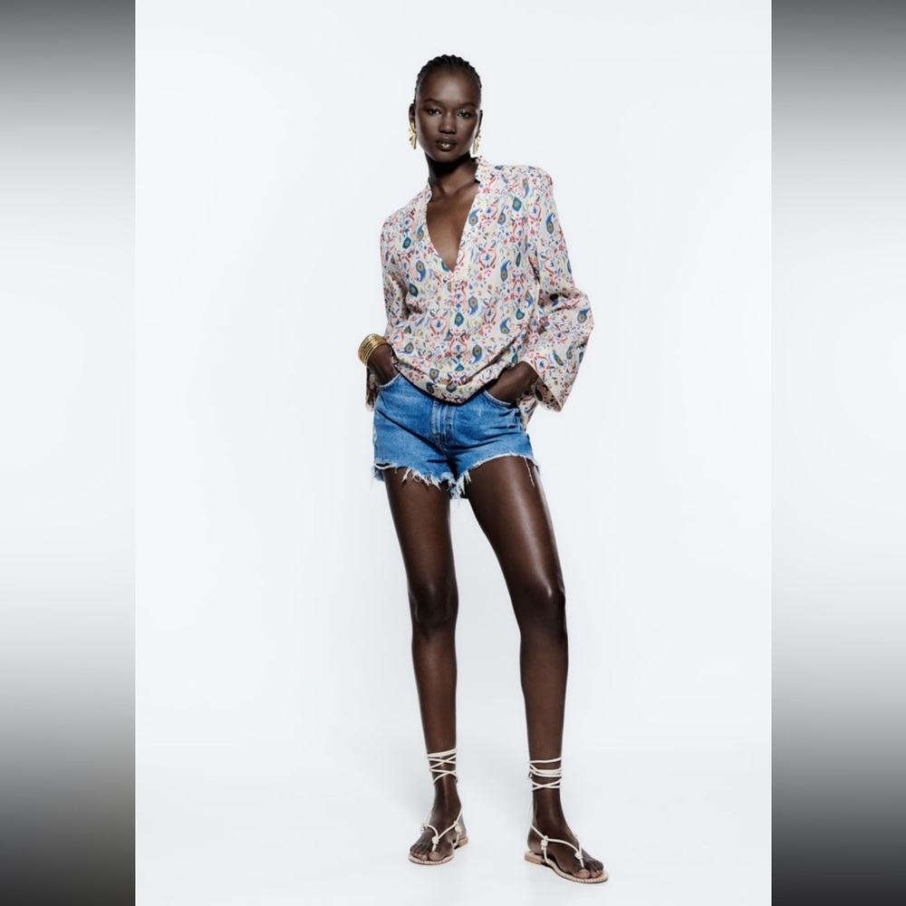 NWT ZARA printed shirt
